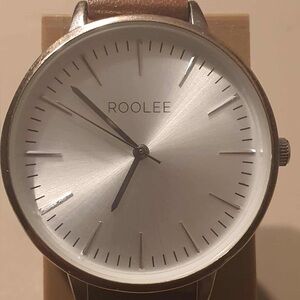 🦋10/$20🦋 Roolee Silver/Brown Leather Women's Watch